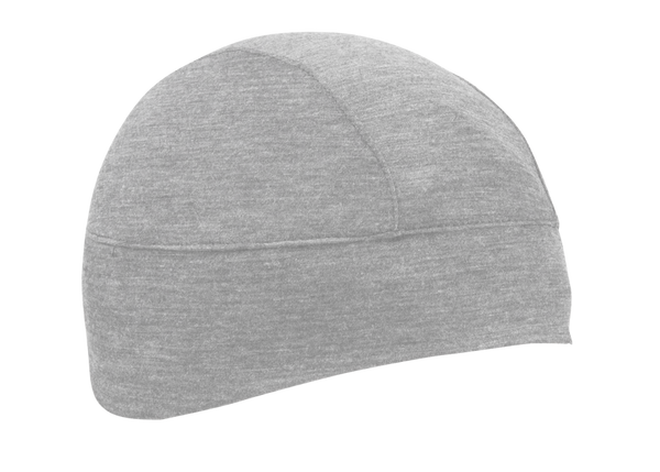 Heather Gray Merino Wool Skull Cap