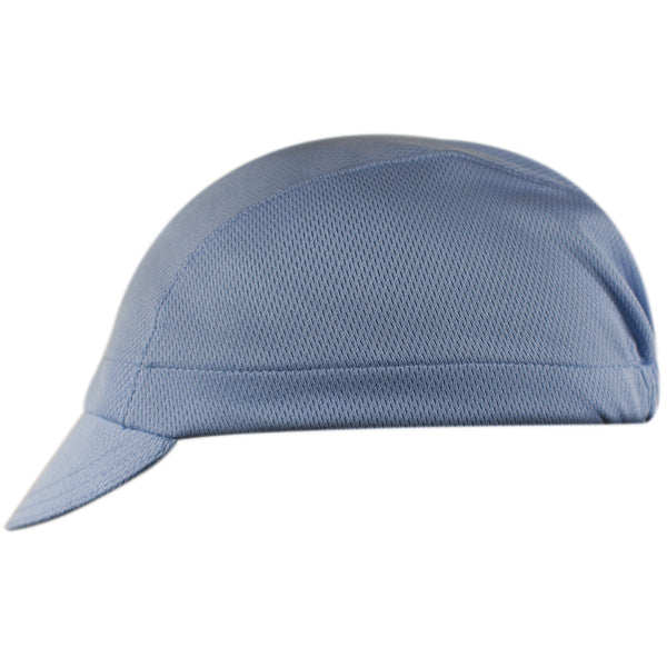 Columbia Blue/White Stripe Technical 3-Panel Cap. Side view.