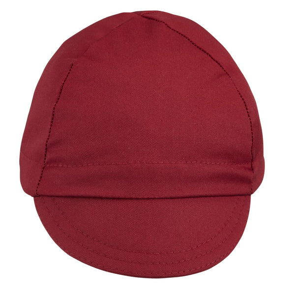 Maroon Cotton 4-Panel Cap.  Front view.